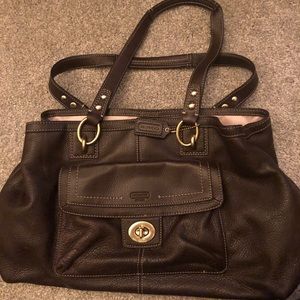 Coach leather handbag
